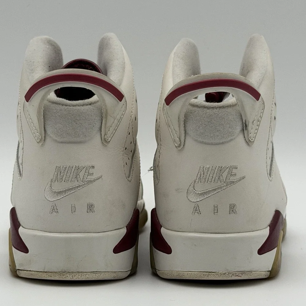 Air Jordan 6 Retro Maroon 2015 Off-White 836342-115 Youth Size 6Y/7.5W